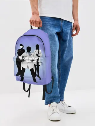 Рюкзак джинсовый / Герои наших дней