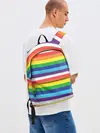 Рюкзак джинсовый / Радужные полосы