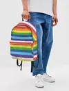 Рюкзак джинсовый / Радужные полосы
