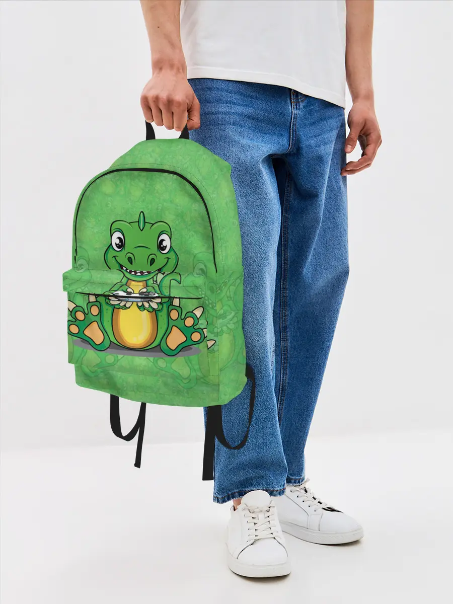 Рюкзак джинсовый / Дракоша-геймер