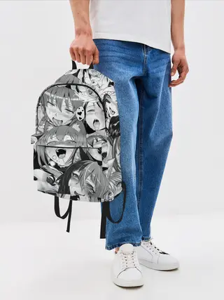 Рюкзак джинсовый / AHEGAO monochrome