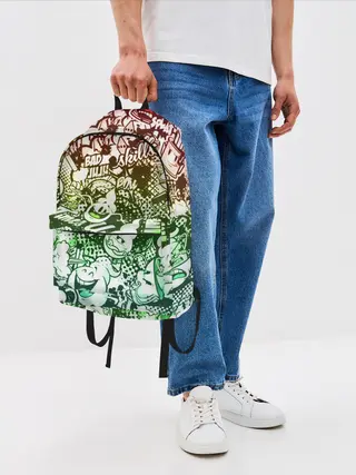 Рюкзак джинсовый / Граффити