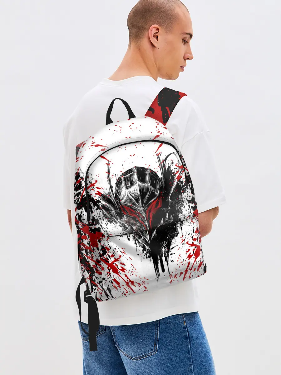 Рюкзак джинсовый / БЕРСЕРК ЧЁРНАЯ МАСКА / BERSERK BLACK MASK