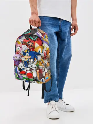 Рюкзак джинсовый / Sonic ПЕРСОНАЖИ