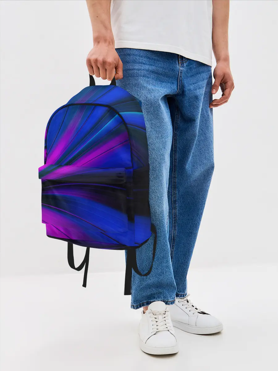 Рюкзак джинсовый / НЕОНОВЫЕ ВОЛНЫ | NEON STRIPES