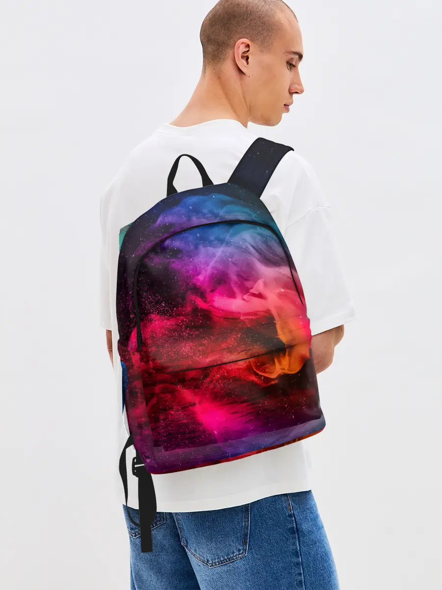 Рюкзак джинсовый / ЦВЕТНОЙ ДЫМ