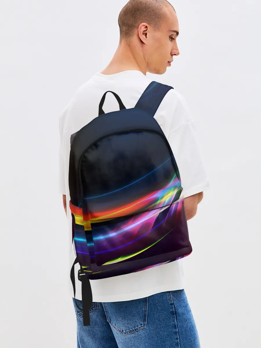 Рюкзак джинсовый / NEON STRIPES