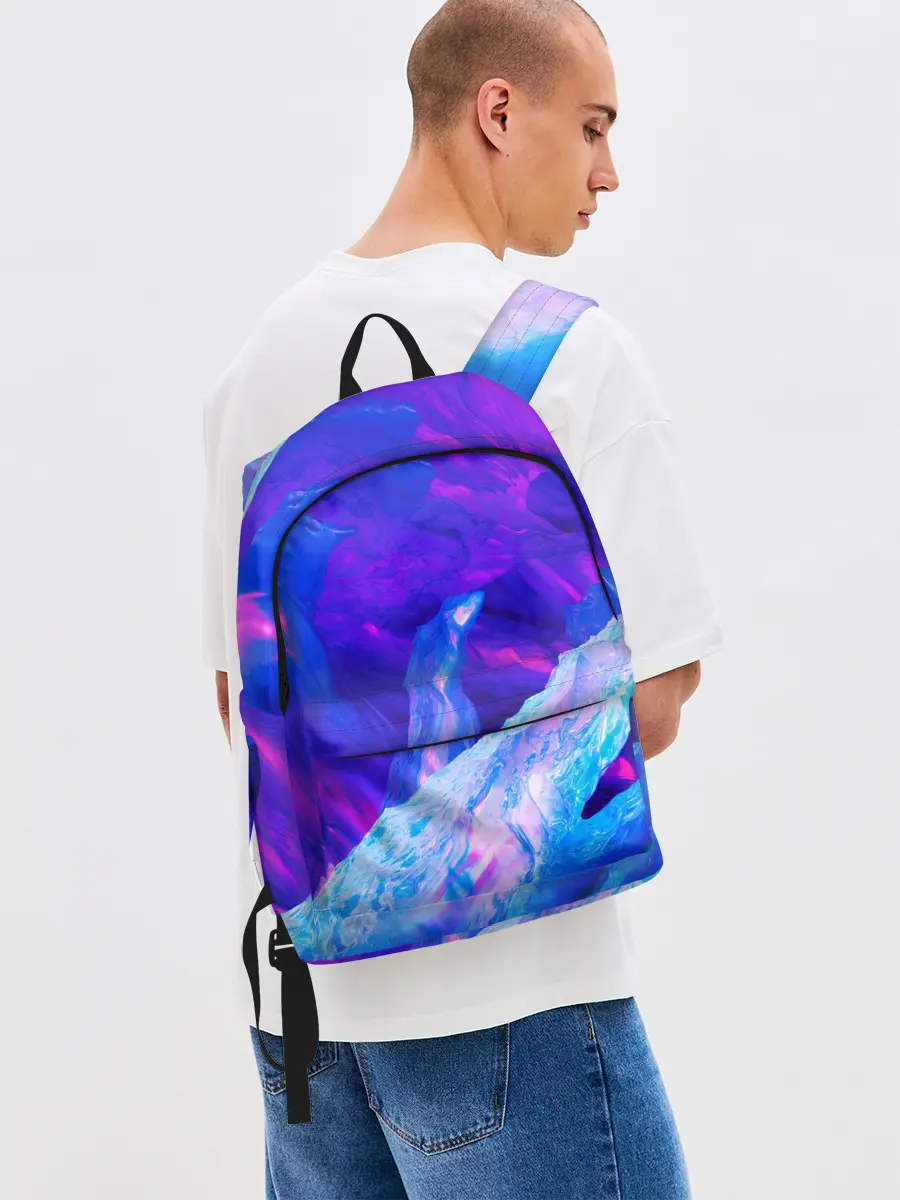 Рюкзак джинсовый / ЛЕДЯНОЙ НЕОН