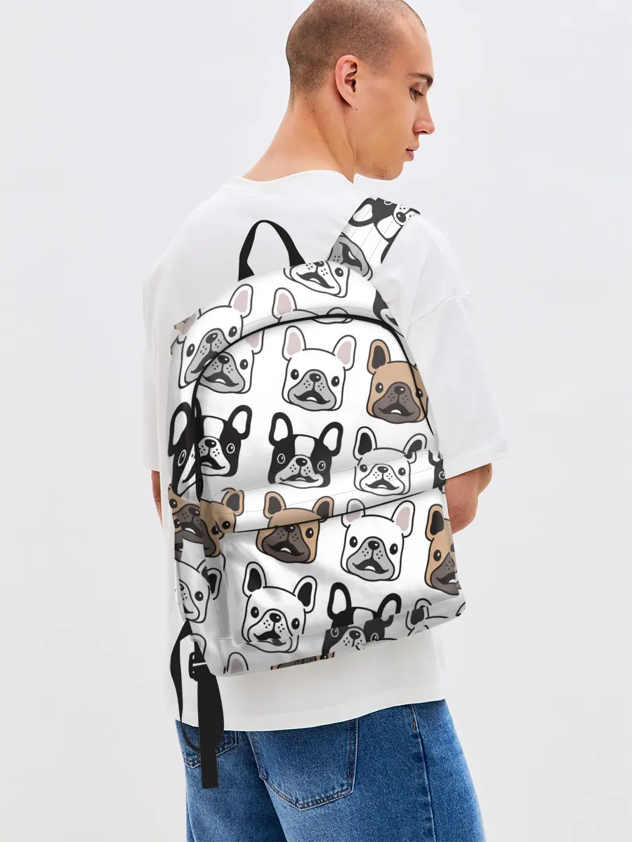 Рюкзак джинсовый / БОСТОН ТЕРЬЕР | BOSTON TERRIER