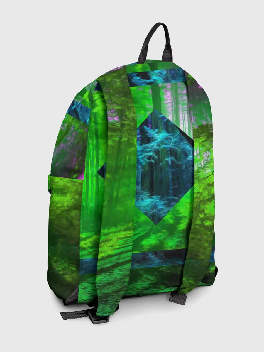 Рюкзак джинсовый / ПСИХОДЕЛИЯ ЛЕСА