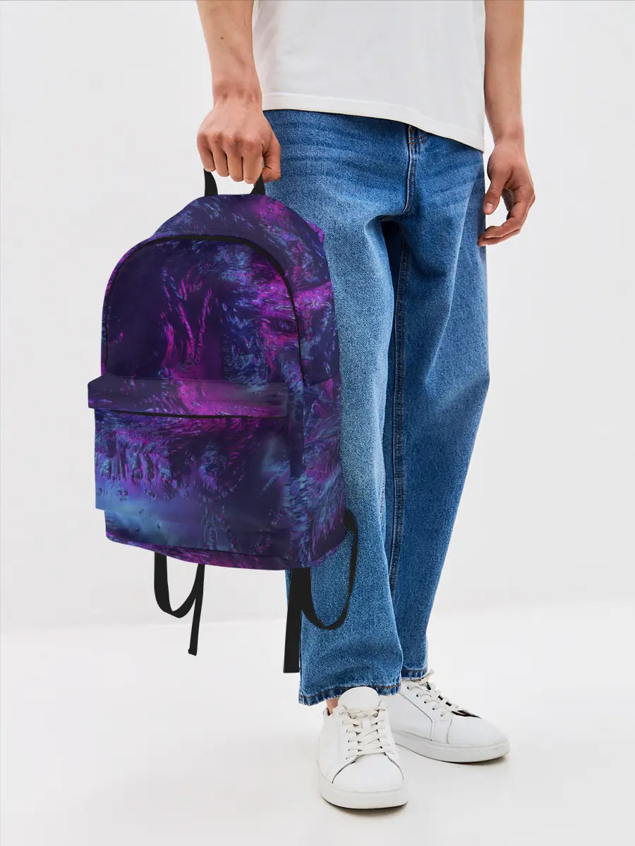 Рюкзак джинсовый / Неон