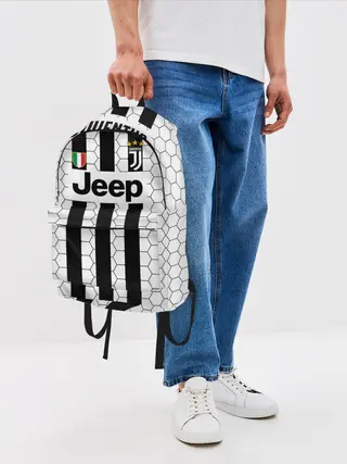 Рюкзак джинсовый / Ювентус в сетку