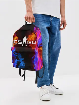Рюкзак джинсовый / CS:GO FIRE