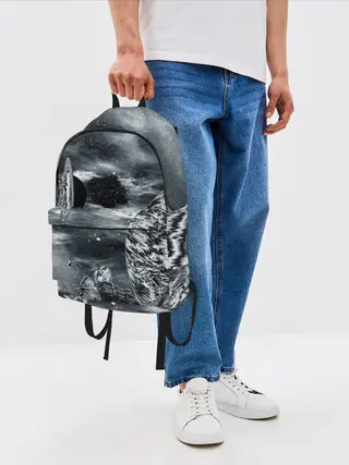 Рюкзак джинсовый / Космос