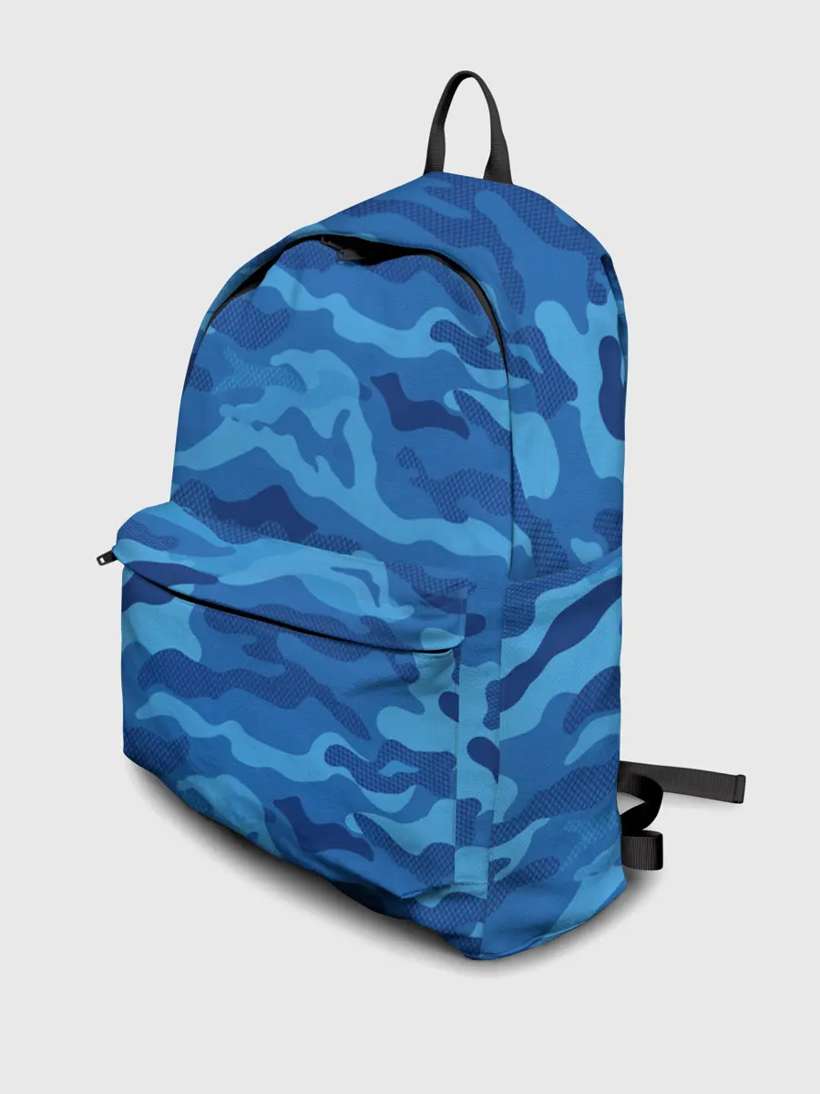 Рюкзак джинсовый / СИНИЙ КАМУФЛЯЖ