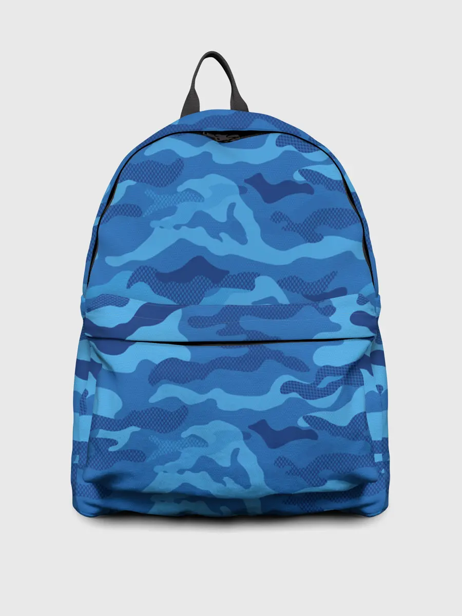 Рюкзак джинсовый / СИНИЙ КАМУФЛЯЖ