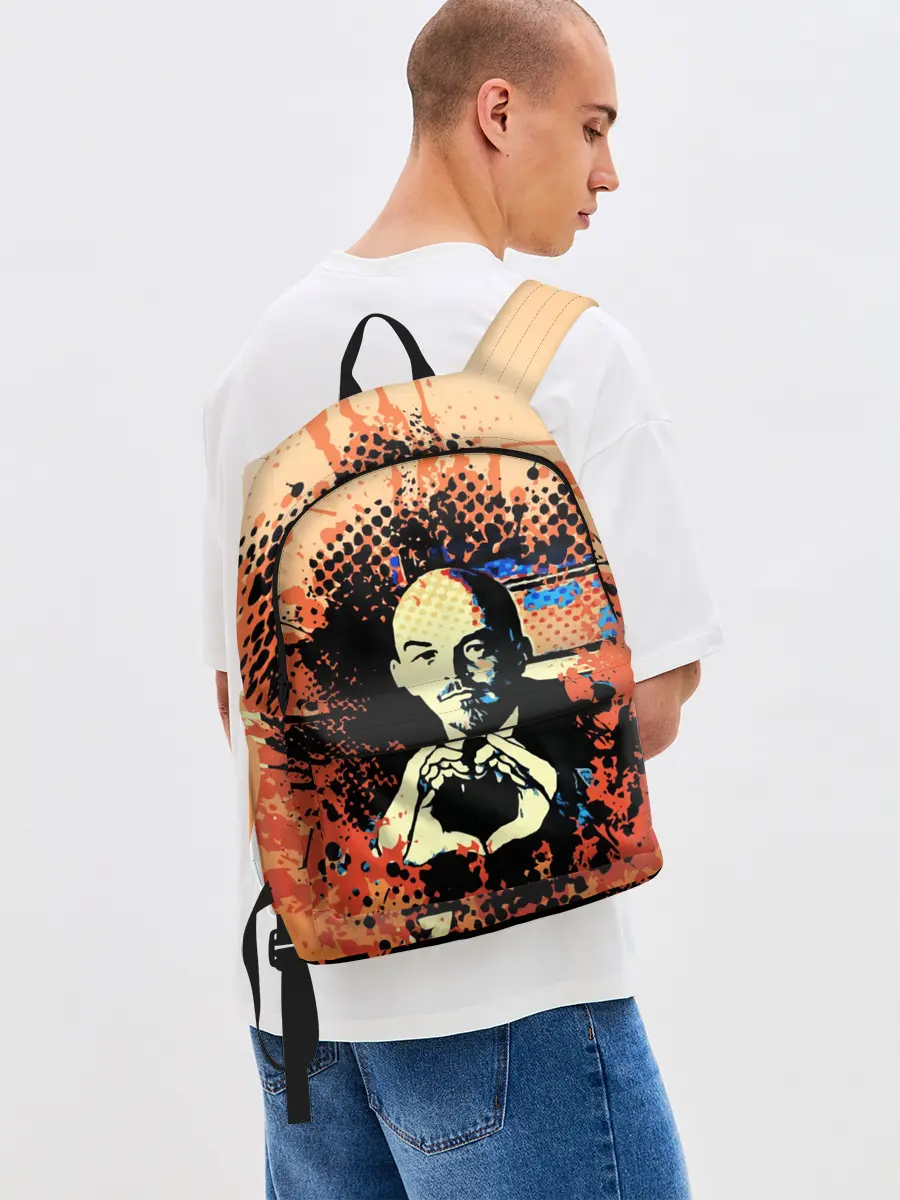 Рюкзак джинсовый / Ленин