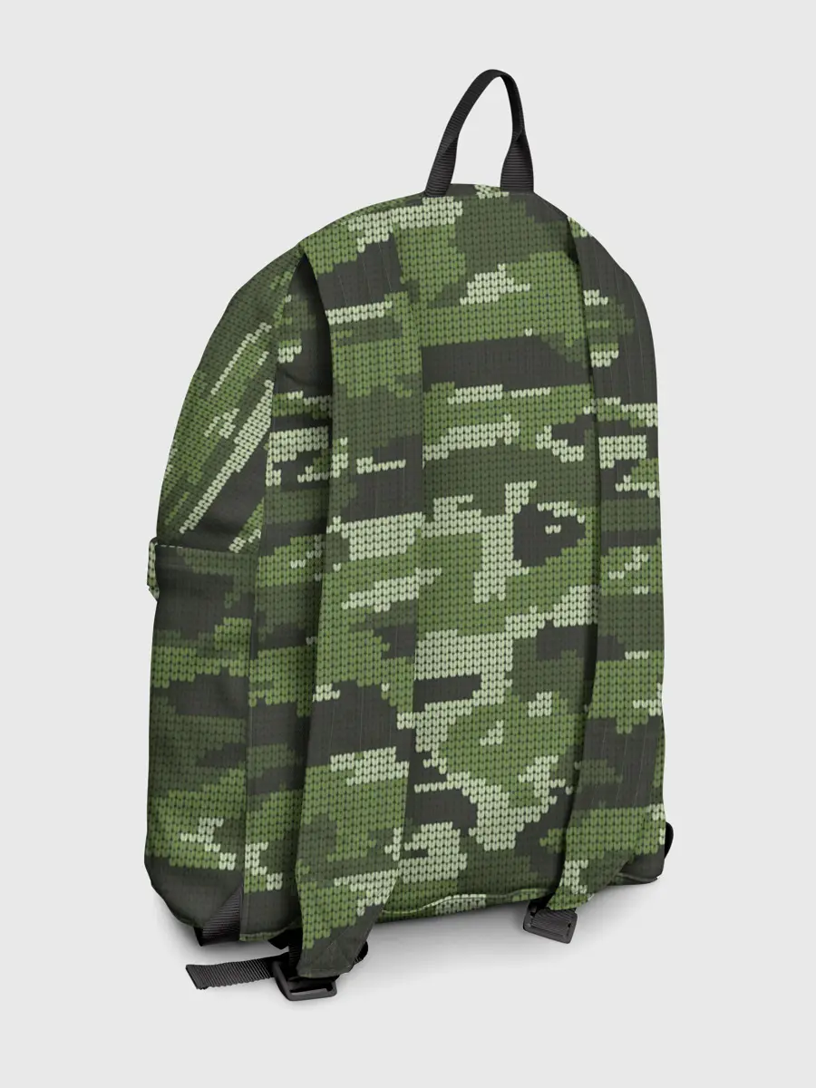 Рюкзак джинсовый / ВЯЗАННЫЙ КАМУФЛЯЖ