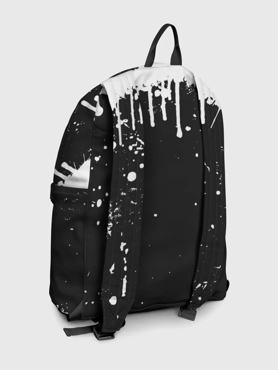 Рюкзак джинсовый / Ахегао лицо чб