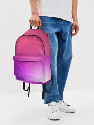 Рюкзак джинсовый / Нежный цвет