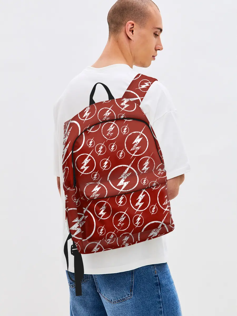 Рюкзак джинсовый / The Flash Logo Pattern