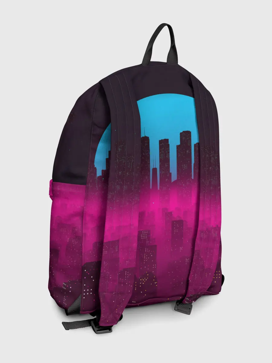 Рюкзак джинсовый / НЕОНОВЫЙ ГОРОД