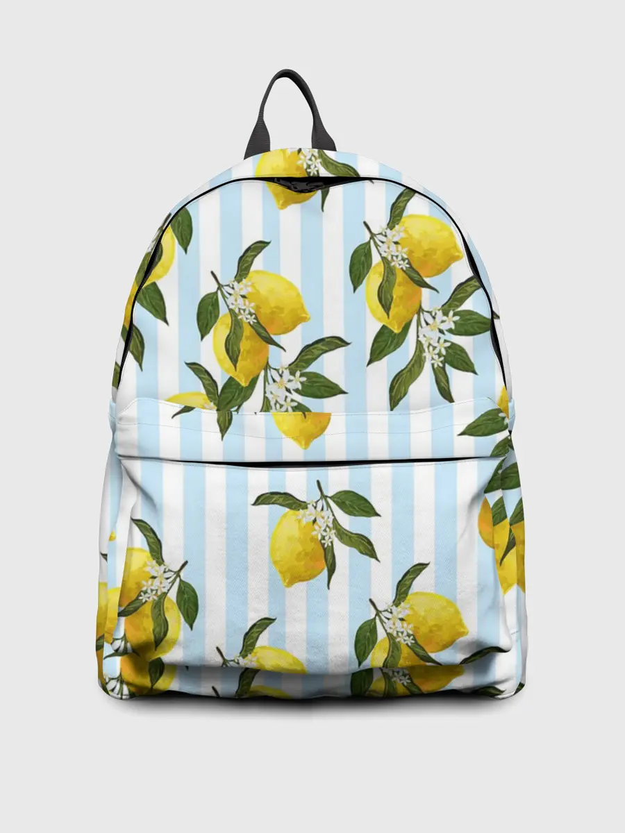 Рюкзак джинсовый / Лимоны