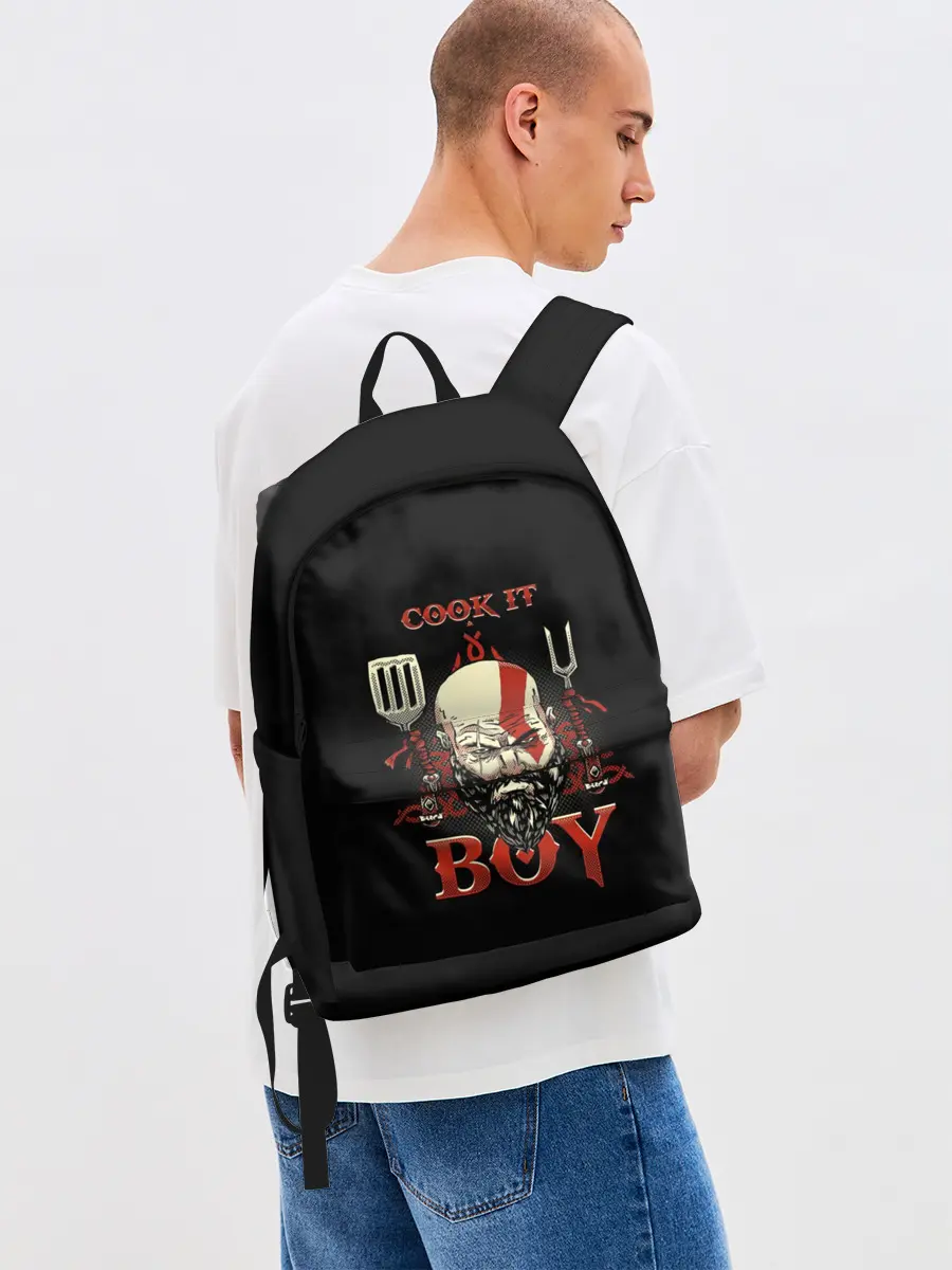 Рюкзак джинсовый / God of War. Cook it Boy