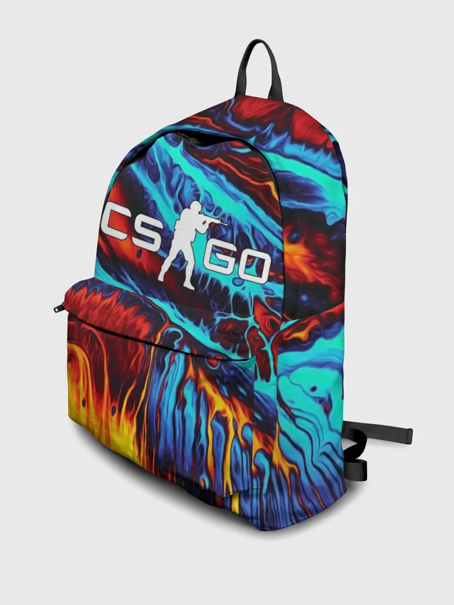 Рюкзак джинсовый / CS GO STRIPES FLAME | КС ГО ПЛАМЯ