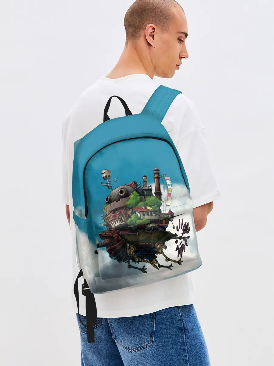 Рюкзак джинсовый / Ходячий замок в облаках