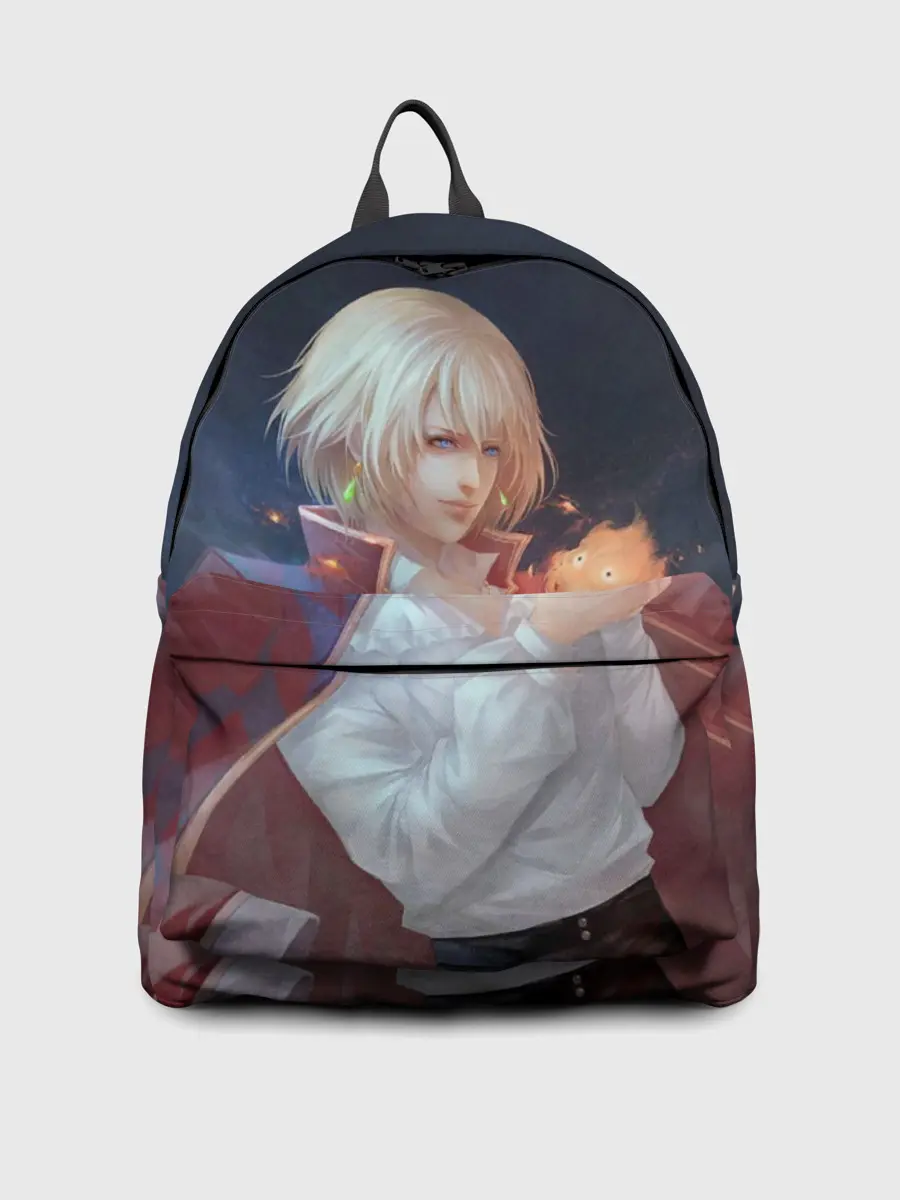 Рюкзак джинсовый / Хаул и Кальцифер