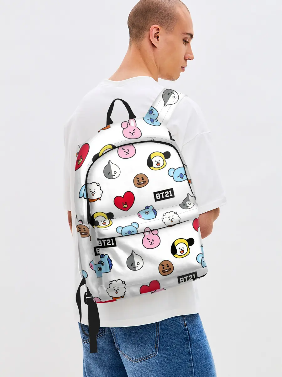 Рюкзак джинсовый / BTS | БТС | BANGTAN BOYS | BT21