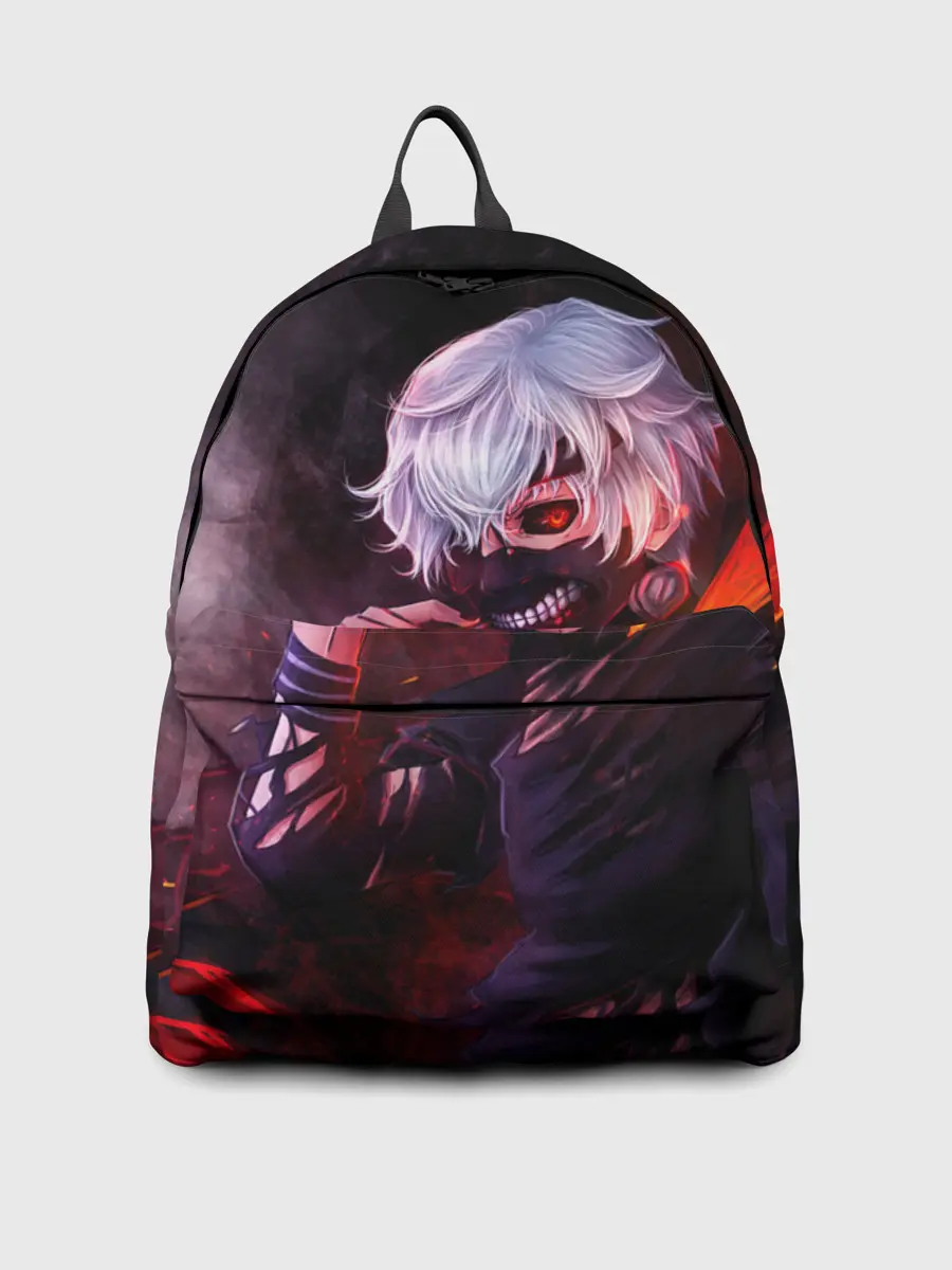 Рюкзак джинсовый / Ken Kaneki красные жала