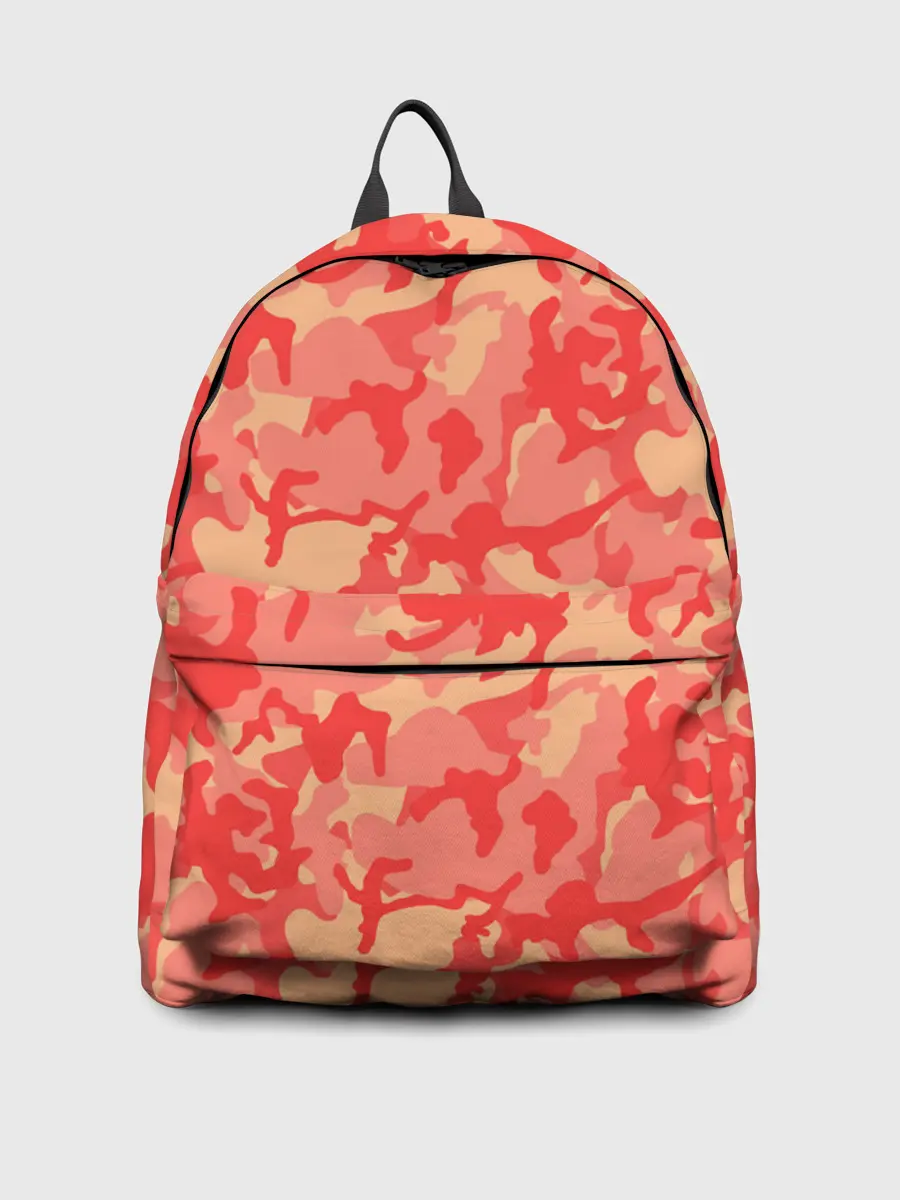 Рюкзак джинсовый / Оранжевый камуфляж