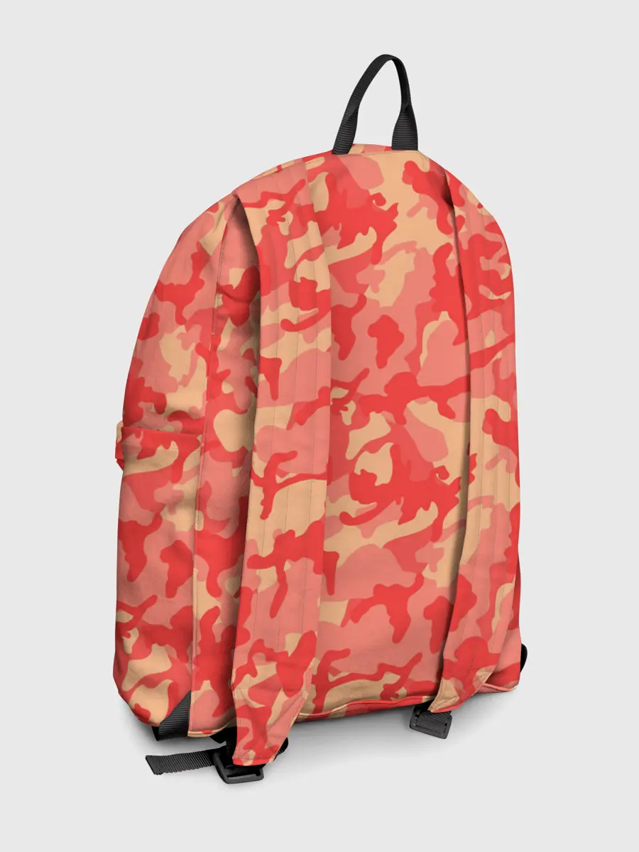 Рюкзак джинсовый / Оранжевый камуфляж