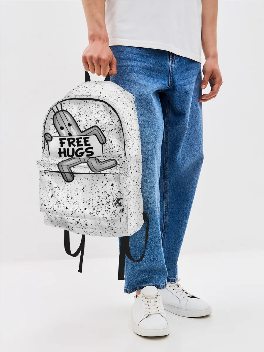 Рюкзак джинсовый / FREE HUGS