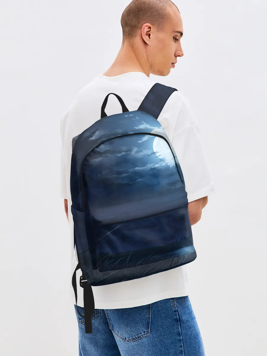 Рюкзак джинсовый / Ночное поле