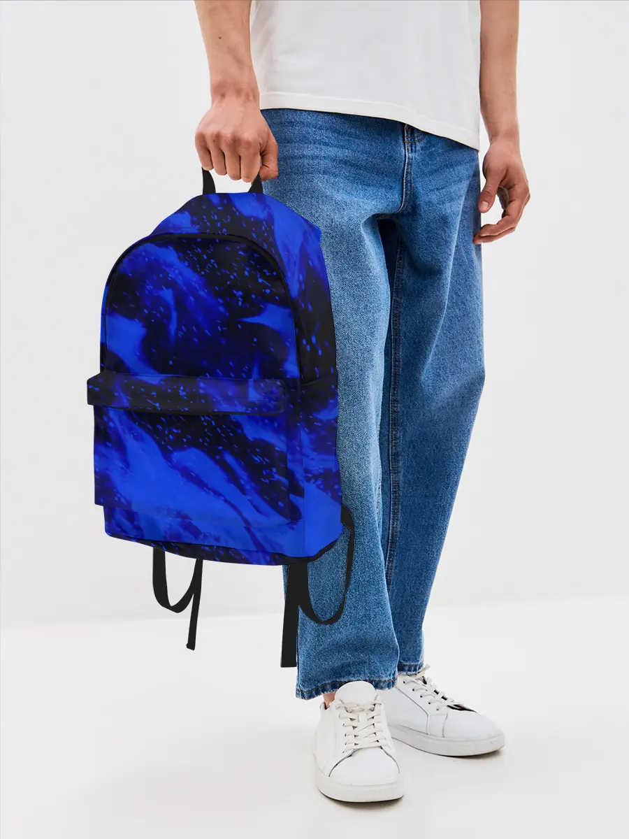 Рюкзак джинсовый / СИНИЙ ОГОНЬ