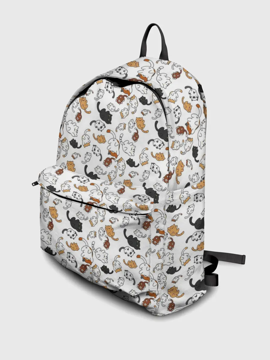 Рюкзак джинсовый / Котики