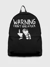 Рюкзак джинсовый / Warning