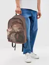 Рюкзак джинсовый / Чуя Накахар на состаренном фоне