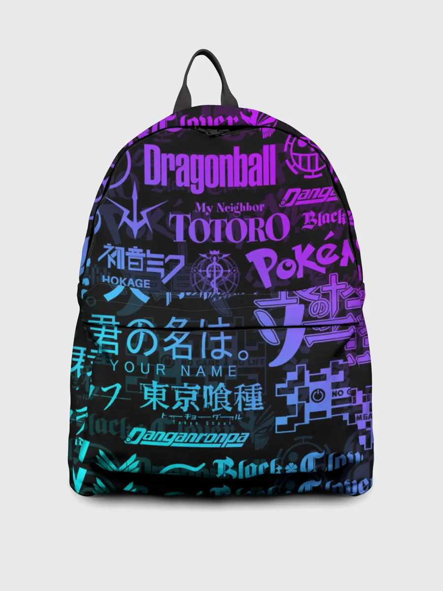 Рюкзак джинсовый / ЛОГОТИПЫ АНИМЕ