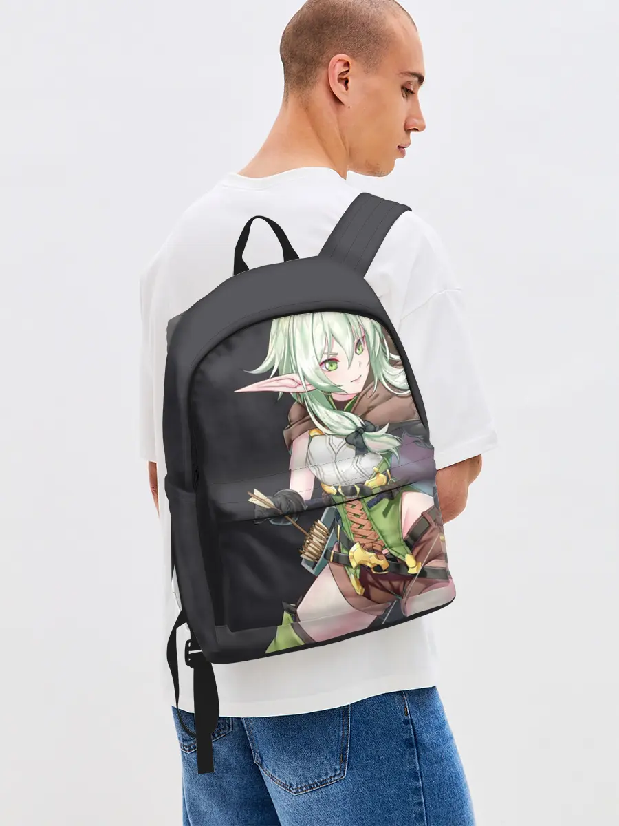 Рюкзак джинсовый / Высшая эльфийка-лучница