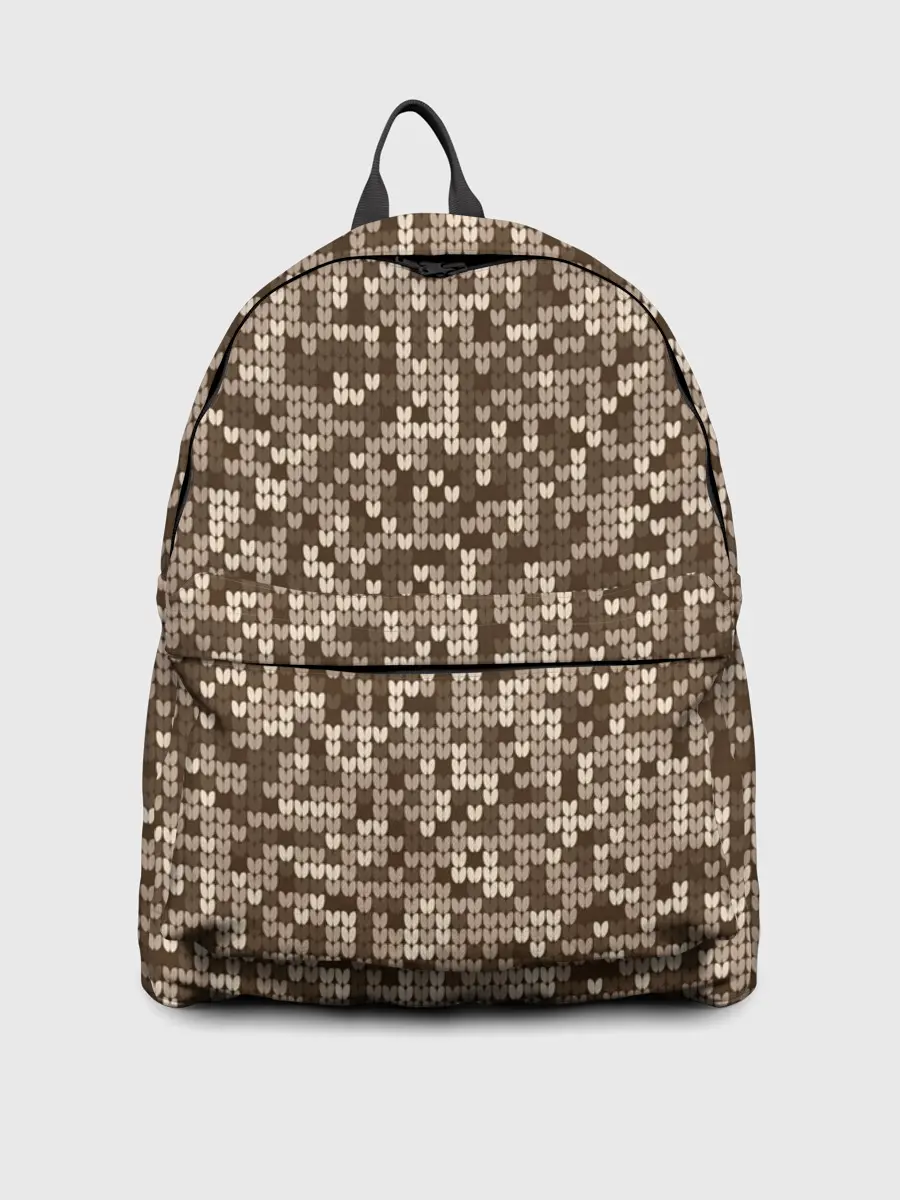 Рюкзак джинсовый / ВЯЗАНЫЙ КАМУФЛЯЖ