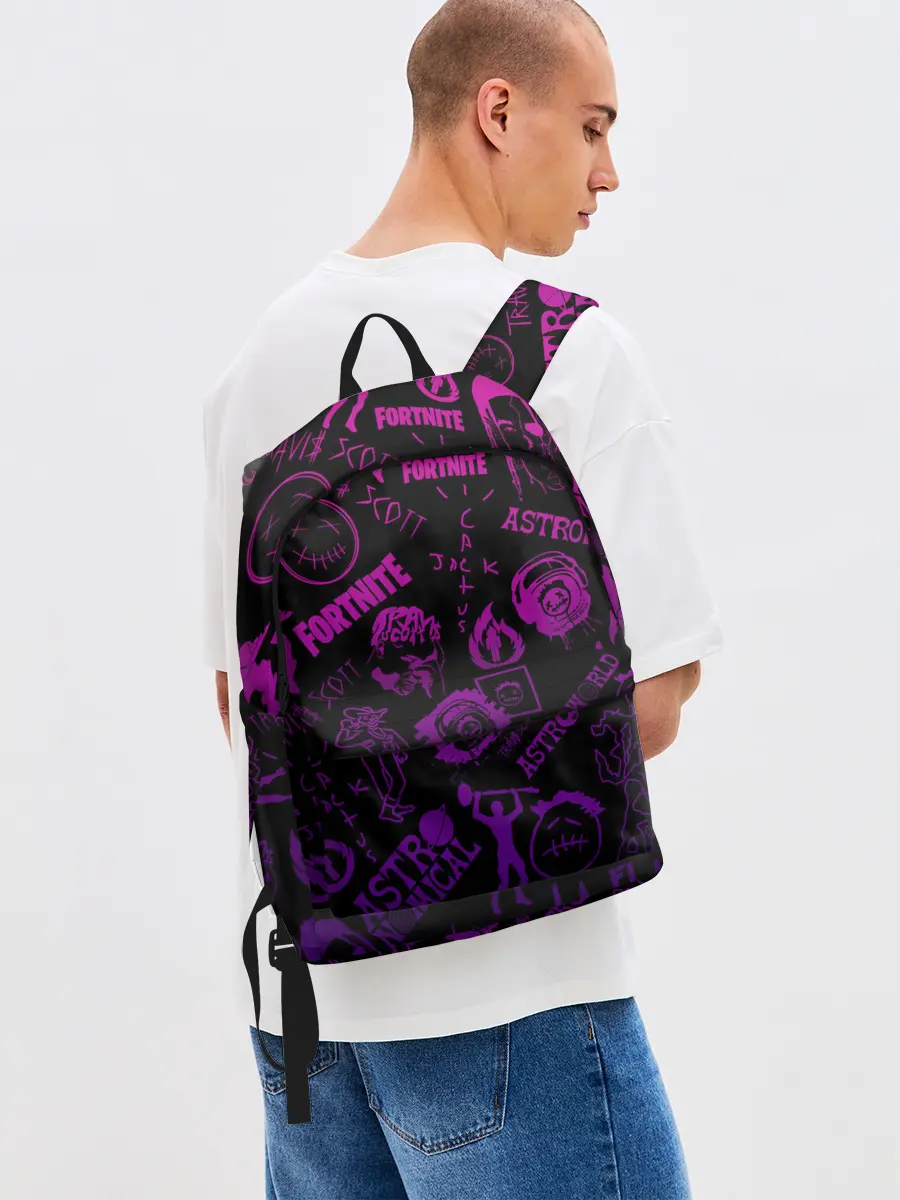 Рюкзак джинсовый / TRAVIS SCOTT X FORTNITE.