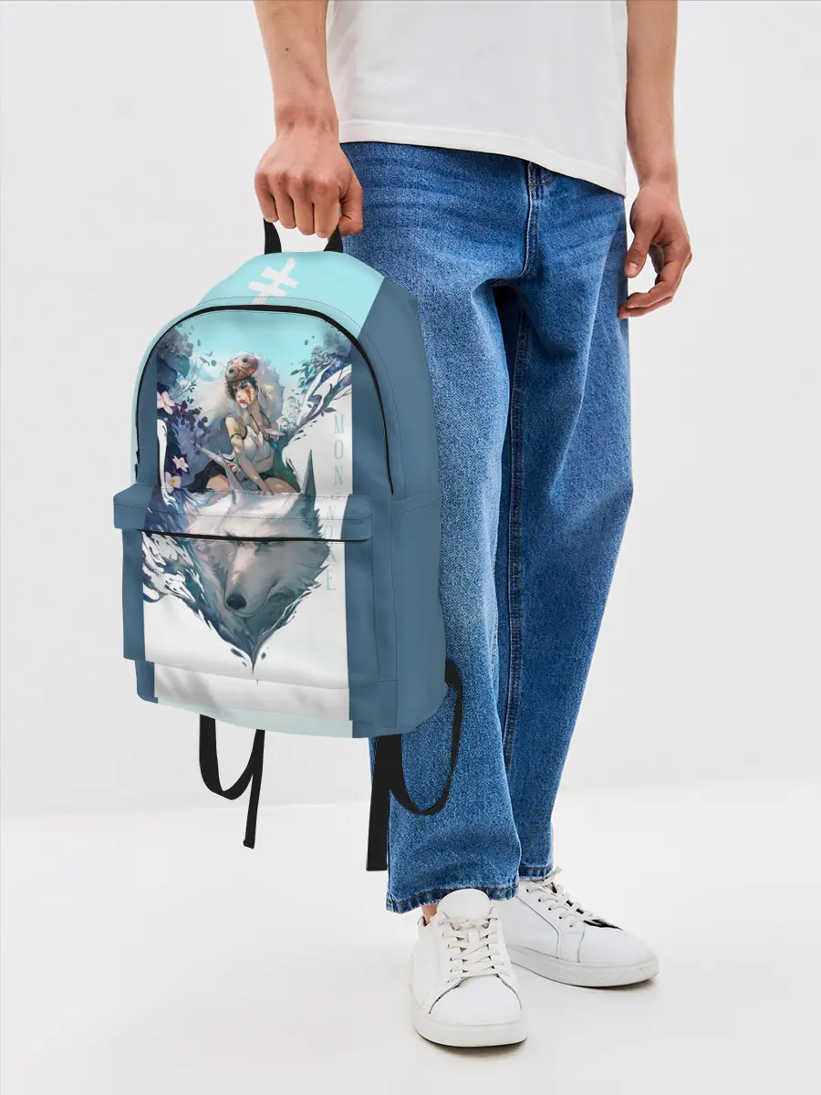 Рюкзак джинсовый / Mononoke голубое небо