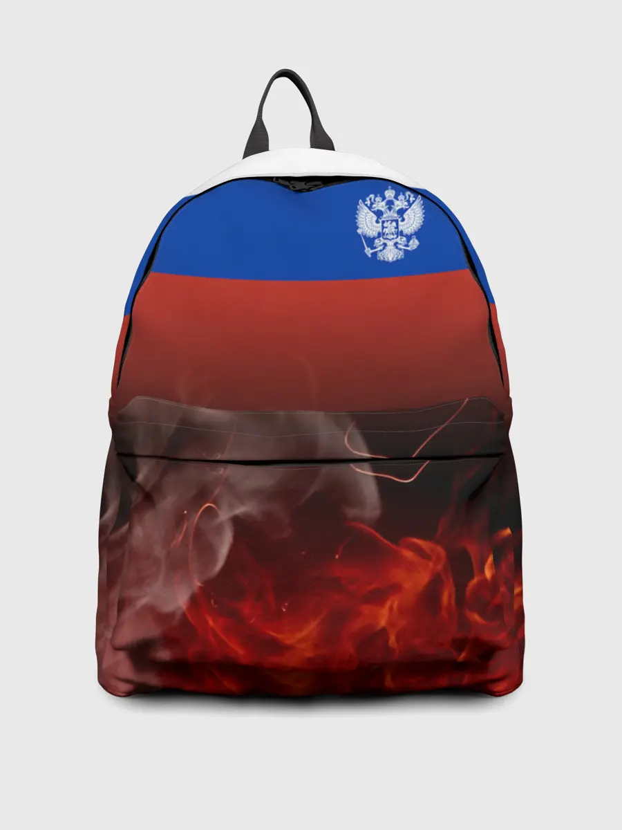 Рюкзак джинсовый / Россия огонь