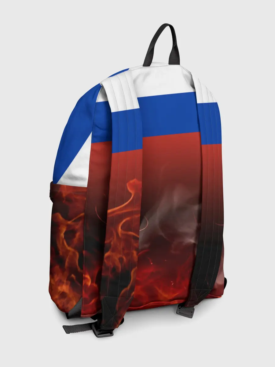 Рюкзак джинсовый / Россия огонь