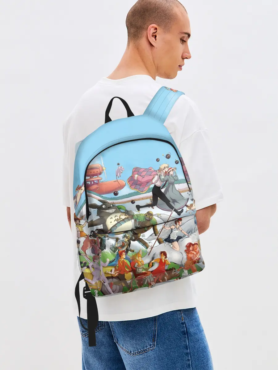 Рюкзак джинсовый / Studio Ghibli