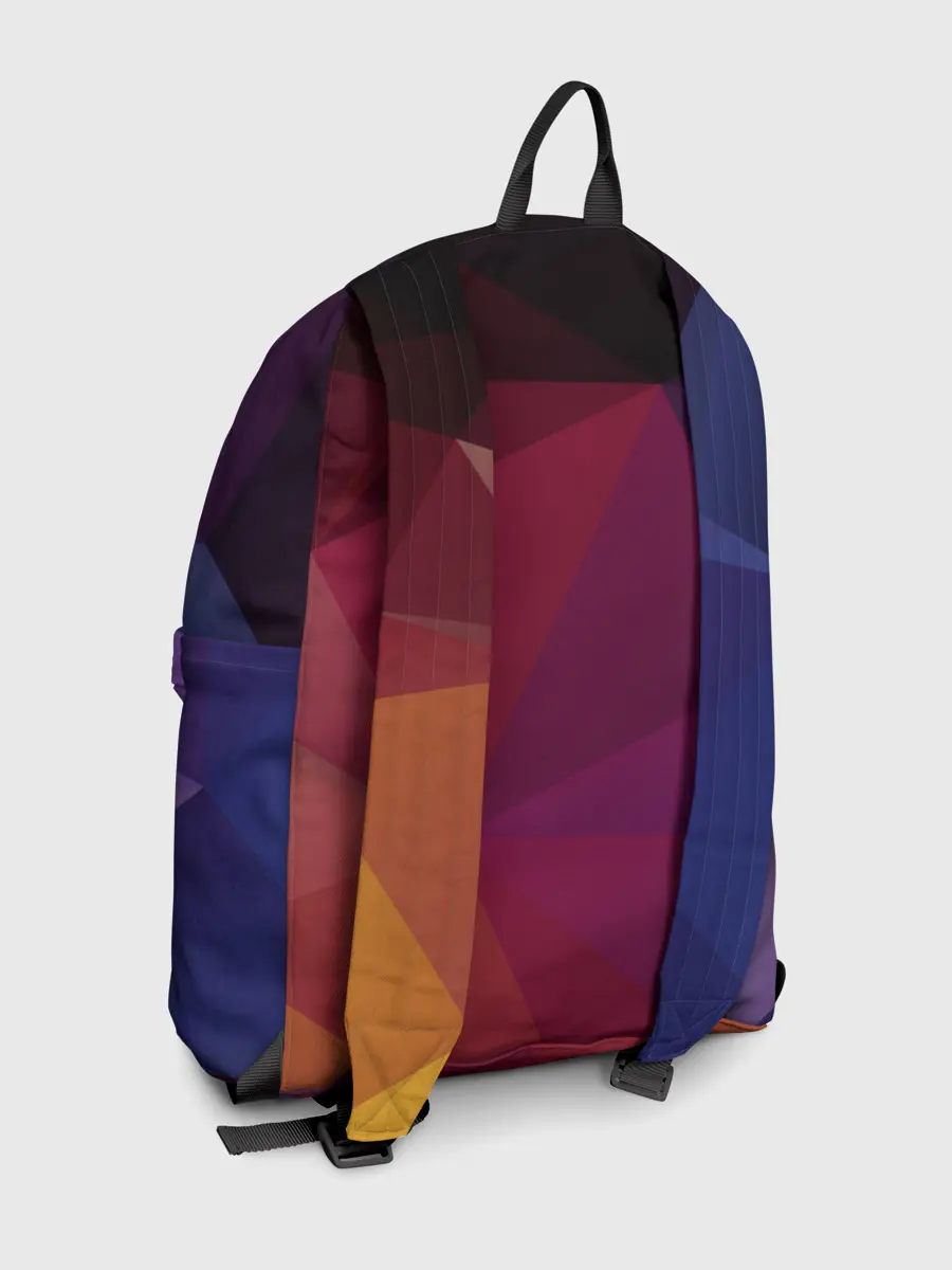 Рюкзак джинсовый / Полигональный фон